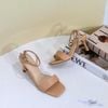 Sandal 7p gót đồng hồ cát mũi vuông quai ngang quai hậu C - MS: S7-06006