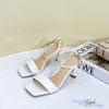Sandal 7p gót đồng hồ cát mũi vuông quai ngang quai hậu C - MS: S7-06006