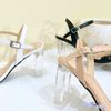 Sandal 7p gót trụ mika mũi vuông quai ngang phối khóa ngang 3 tim - MS: S7-23017