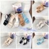 Sandal 7p gót bầu mũi vuông quai ngang - MS: S7-06008