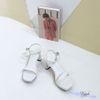Sandal 8p gót lép mũi vuông bảng ngang - MS: S8-71001
