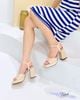 Sandal 9p gót vuông lớn mũi vuông quai ngang khuyết giữa -MS: S9-72003