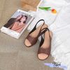 Giày Sandal 4p bánh mì quai ngang khuyết hậu phối thun - MS: S4-25003