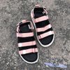 Giày sandal deta quai dù xé dán 3 quai ngang đế trắng - MS: SX-53002