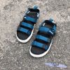 Giày sandal deta quai dù xé dán 3 quai ngang đế trắng - MS: SX-53002