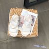 Giày sandal deta quai dù xé dán ngang chéo đế trắng - MS: SX-53003