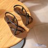 Sandal mũi tròn kẹp ngón 3 quai chéo - MS: SX-63001