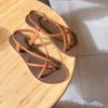 Sandal mũi tròn kẹp ngón 3 quai chéo - MS: SX-63001