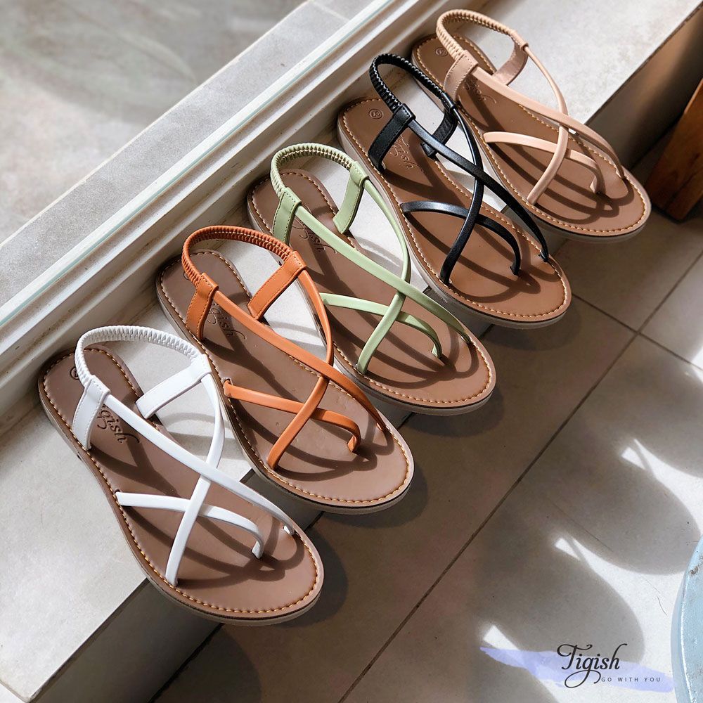 Sandal mũi tròn kẹp ngón 3 quai chéo - MS: SX-63001