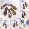 Sandal mũi tròn 5 dây mảnh ngang chéo X hậu thun - MS: SX-63004