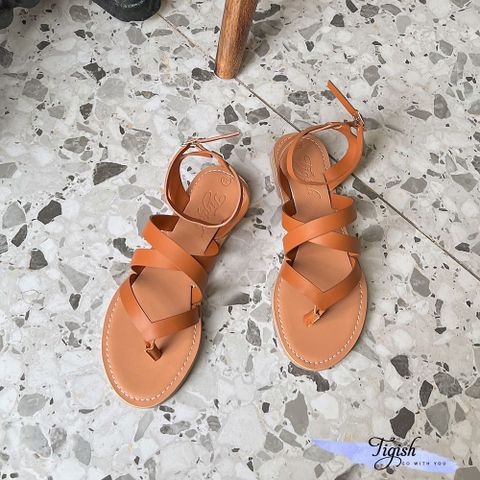  Sandal mũi tròn kẹp ngón hậu trước chéo X - MS: SX-25039 