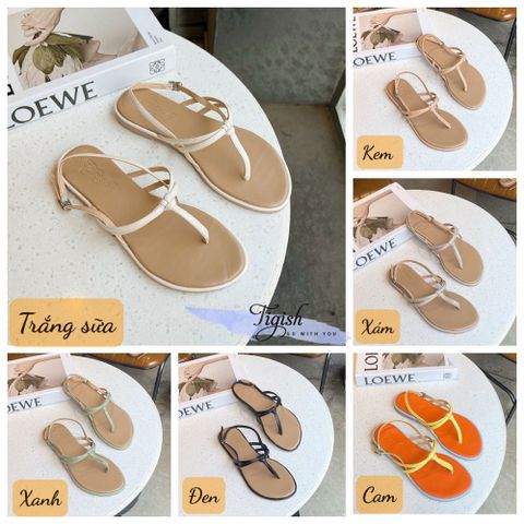  Sandal mũi tròn kẹp ngón quai mảnh - MS: SX-25055 