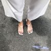 Giày Sandal nữ mũi vuông lồng đèn - MS: SX-25024