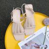 Giày Sandal nữ mũi vuông lồng đèn - MS: SX-25024