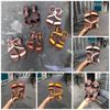 Giày sandal ngang chéo không móc khóa phối thun - MS: SX-25011