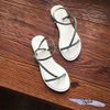 Giày sandal xỏ ngón nữ bảng ngang nhỏ dây xéo - MS: SX-25018