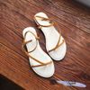 Giày sandal xỏ ngón nữ bảng ngang nhỏ dây xéo - MS: SX-25018