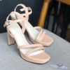 Giày Sandal 10p đúp mũi 2 quai ngang chéo - MS: S10-23005