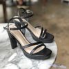 Giày Sandal 10p đúp mũi 2 quai ngang chéo - MS: S10-23005