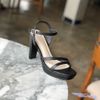 Giày Sandal 10p đúp mũi 2 quai ngang chéo - MS: S10-23005