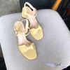 Giày Sandal 6p gót tròn mũi vuông quai nơ - MS: S6-26010