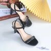 Sandal nữ 8p đúp mũi bảng ngang gót sơn- MS: S8-23006