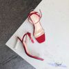 Giày Sandal nữ 8p gót sơn lằn sóng mũi vuông mika - MS: S8-23005