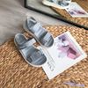 Giày Sandal deta quai dù xé dán quai ngang đế trắng - MS: SX-53004