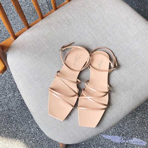  Giày sandal nữ mũi vuống 4 dây mảnh mang chéo- MS: SX-25029 