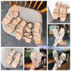 Giày sandal nữ mũi vuống 4 dây mảnh mang chéo- MS: SX-25029