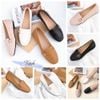 Slip on đế đen mũi tròn quai ngang phối khóa- MS: SL-59005