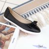 Slip on đế trắng nơ chữ nhật thắt nút - MS: SL-59007