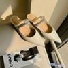 Sục 3p mũi nhọn phối quai ngang đính đá viên - MS: C3-74001