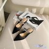 Sục 3p mũi nhọn phối quai ngang đính đá viên - MS: C3-74001