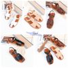 Sandal mũi vuông 3 quai đan chéo- MS: SX-01079