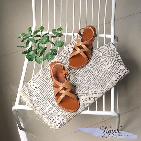  Giày Sandal 2 chéo X hậu thun - MS: SX-01061 