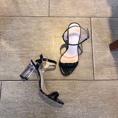  Sandal 9p gót mika khuyết bảng ngang nhỏ 