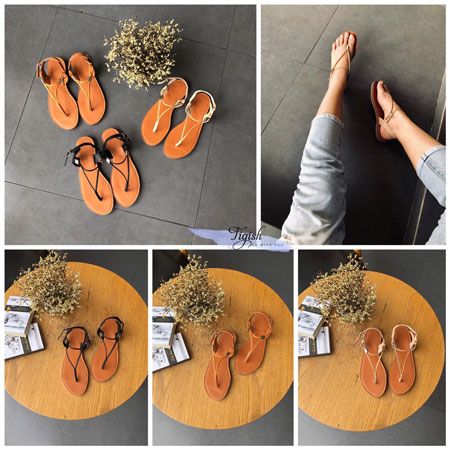  Giày Sandal kẹp ngón tam giác quai nhỏ - MS: SX-03055 