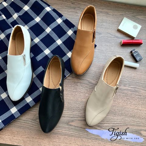  Slipon da may giữa khóa kéo. MS: Sl-01006 