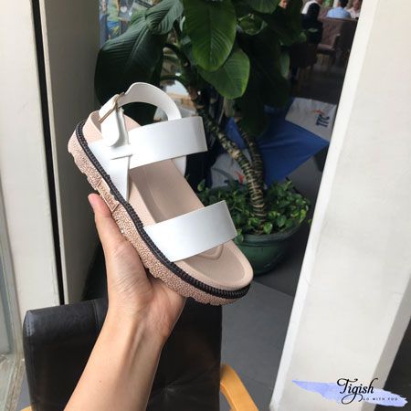  Giày Sandal 3p đế đúc giả vân đá bảng ngang - MS: S3-10001 