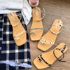 Sandal kẹp ngón quai nhỏ mũi vuông