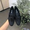 Giày Cao gót 4p mũi vuông cột nơ - MS: C4-26018