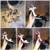 Giày Sandal 9p gót sơn bảng ngang si bóng - MS: S9-23009