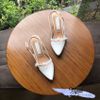 Cao gót 5p Slingback quai ngang phối khóa