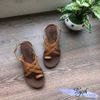 Sandal xỏ ngón bảng chéo đôi