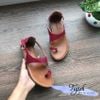 Giày sandal da xỏ ngón quai khuyết