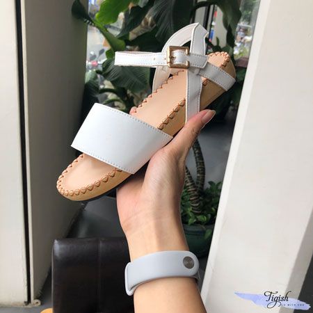  Giày sandal bánh mì khâu viền bảng ngang - MS: SX-03054 