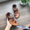 Giày sandal da xỏ ngón quai khuyết