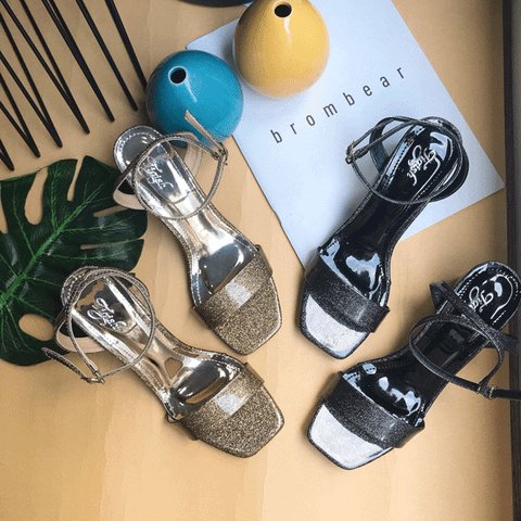  Sandal 5p bảng ngang kim tuyến nhủ 