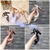 Sandal 7p gót lép khuyết chữ nhật. S7-11012